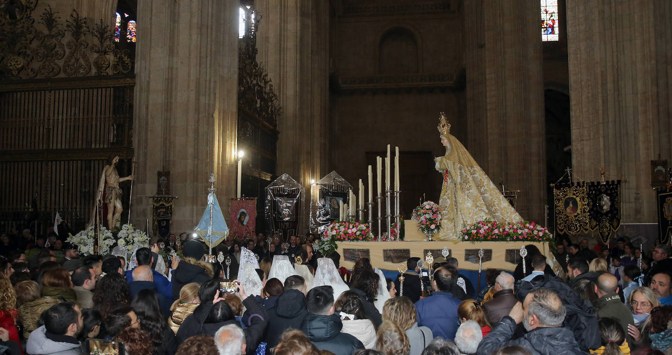 La procesión del Encuentro, en imágenes