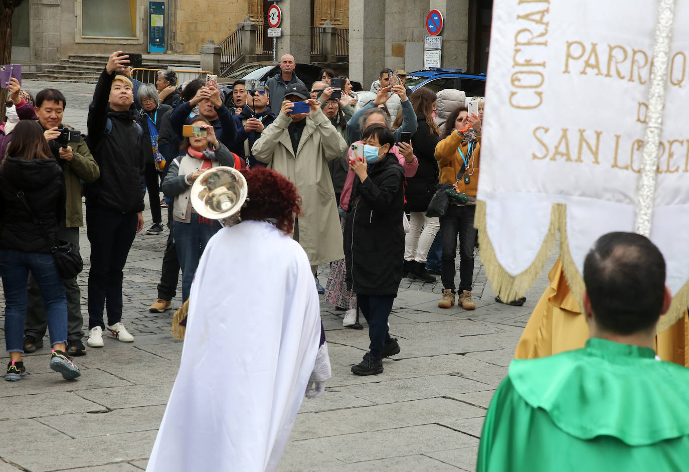 La procesión del Encuentro, en imágenes