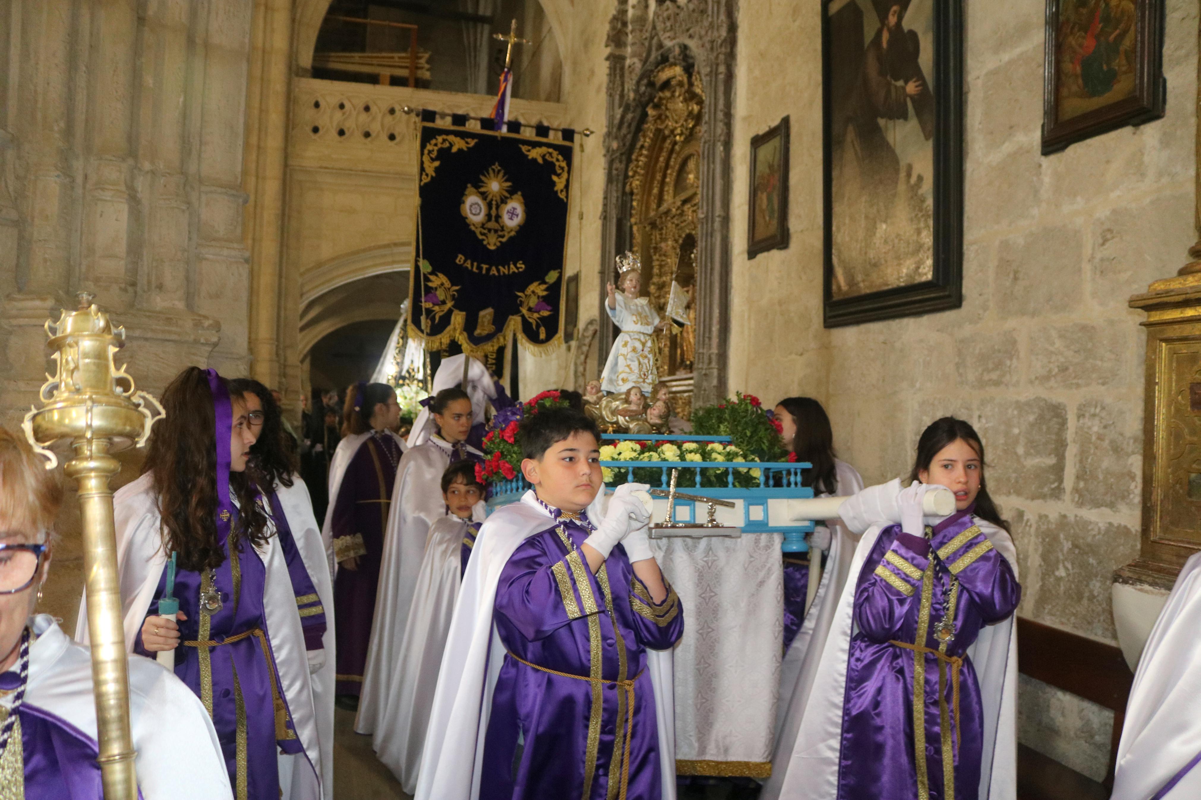 Procesión del Encuentro en Baltanás