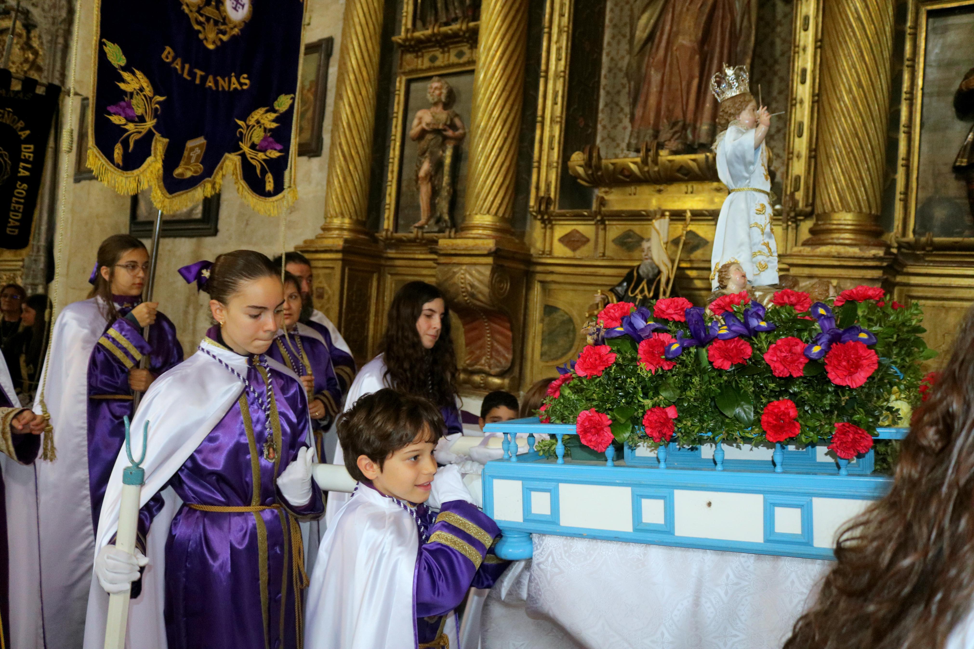 Procesión del Encuentro en Baltanás