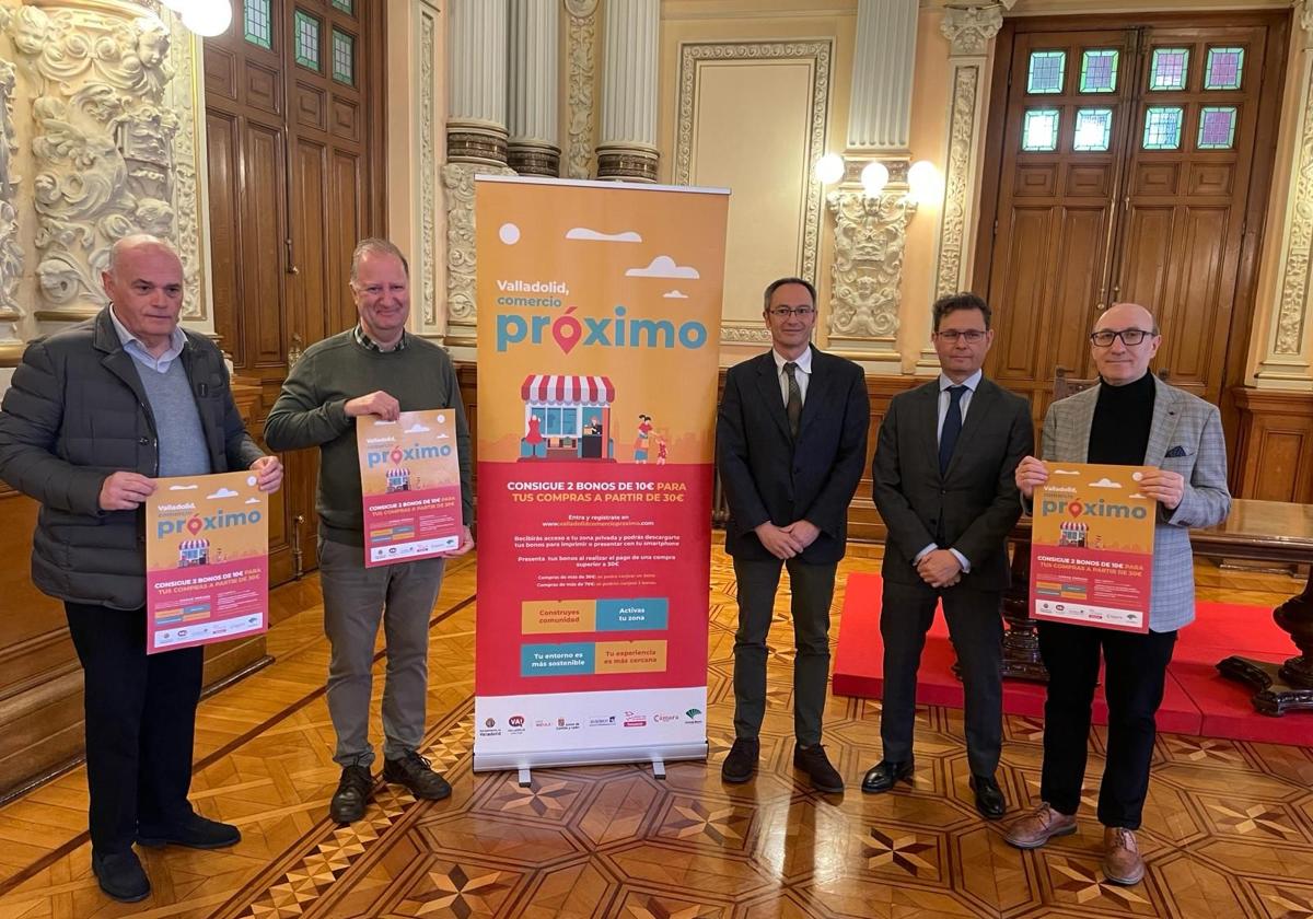 Presentación, este lunes, de la nueva campaña de bonos de descuento del comercio de proximidad.