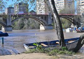 Crecida en los ríos de Valladolid después del temporal Nelson