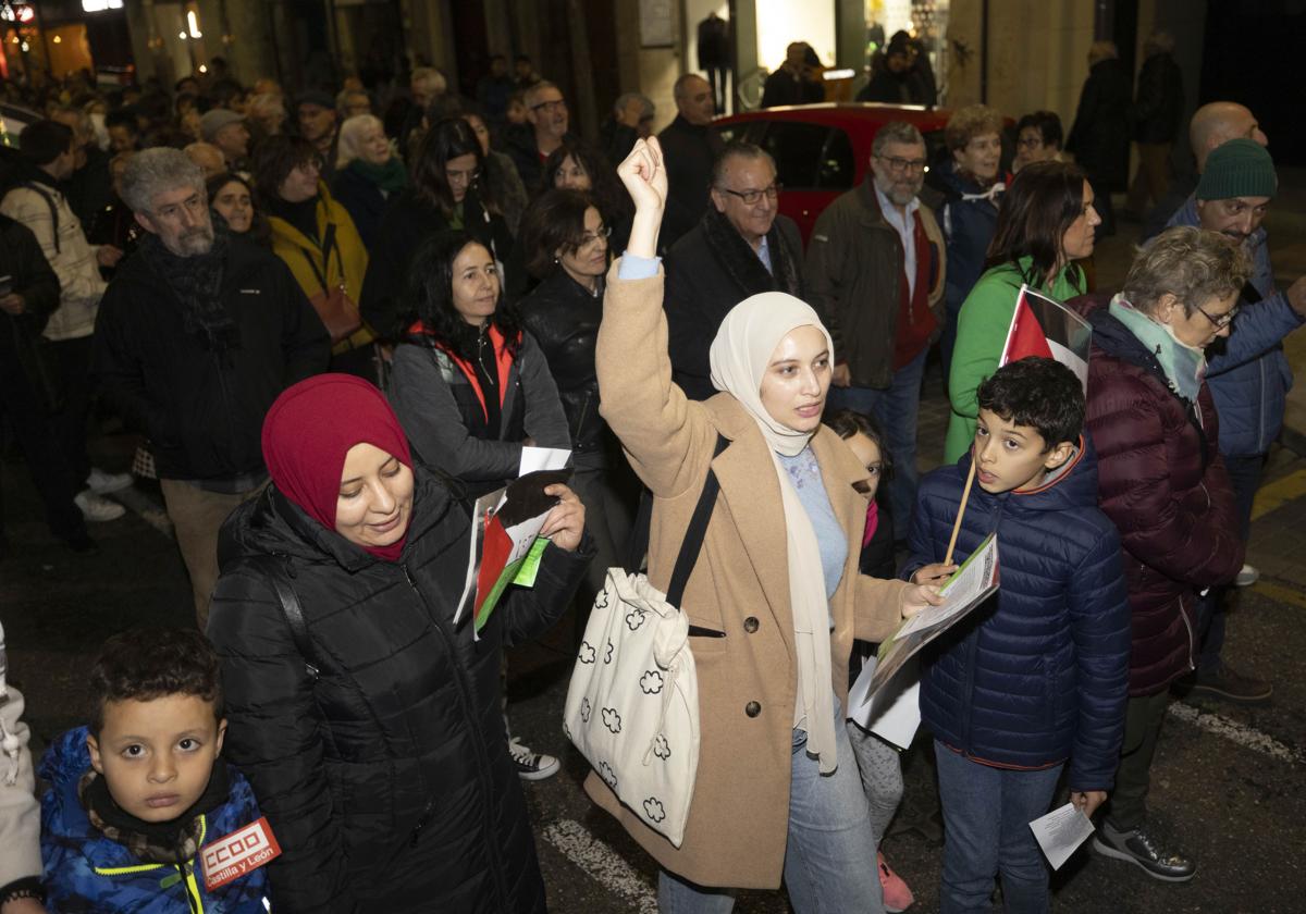 Manifestación en apoyo a Palestina, el pasado mes de noviembre en Valladolid.