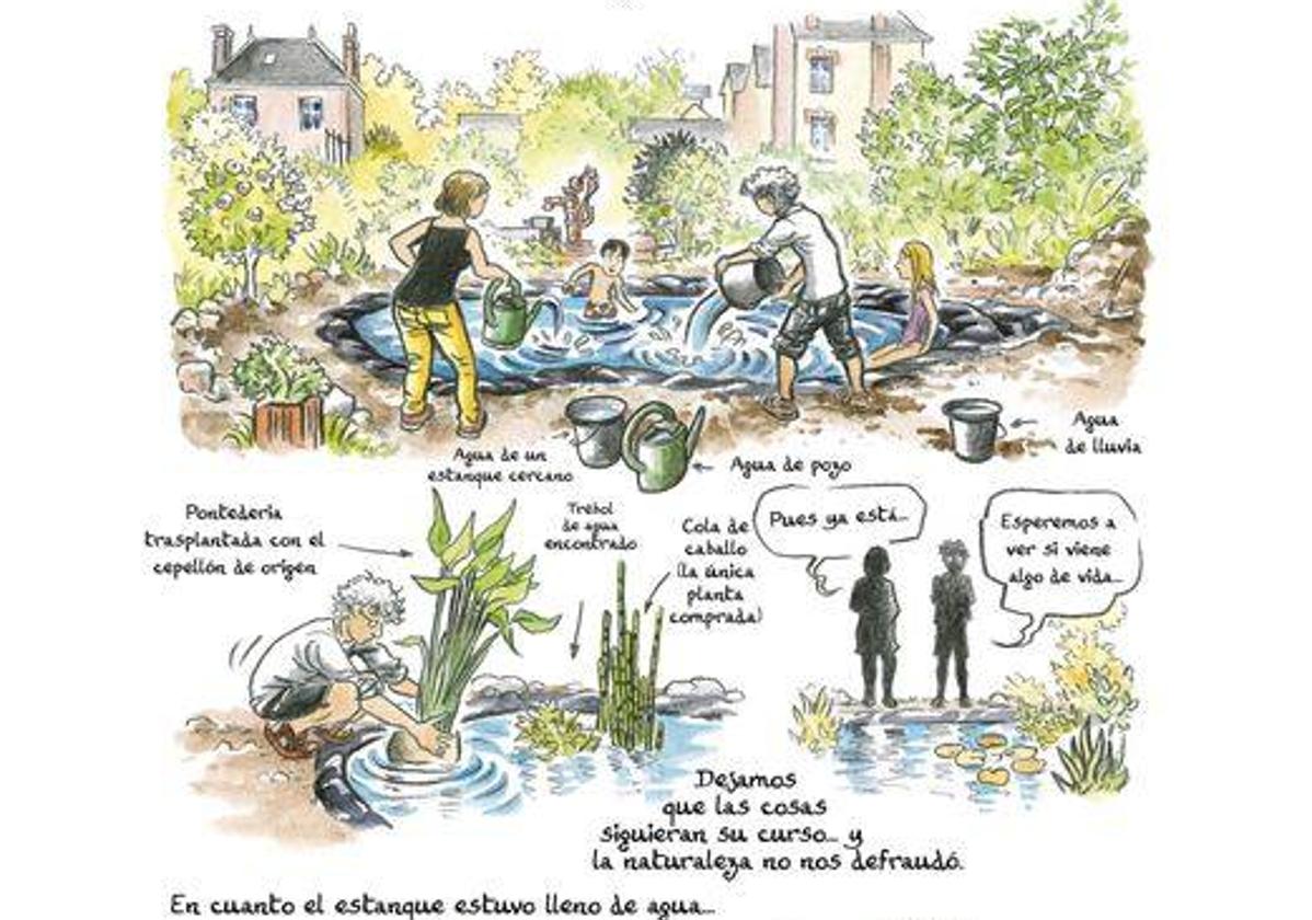 Simon Hureau alterna narración y digresiones sobre la flora y la fauna.