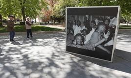 Exposición en el parque del Salón el año pasado.