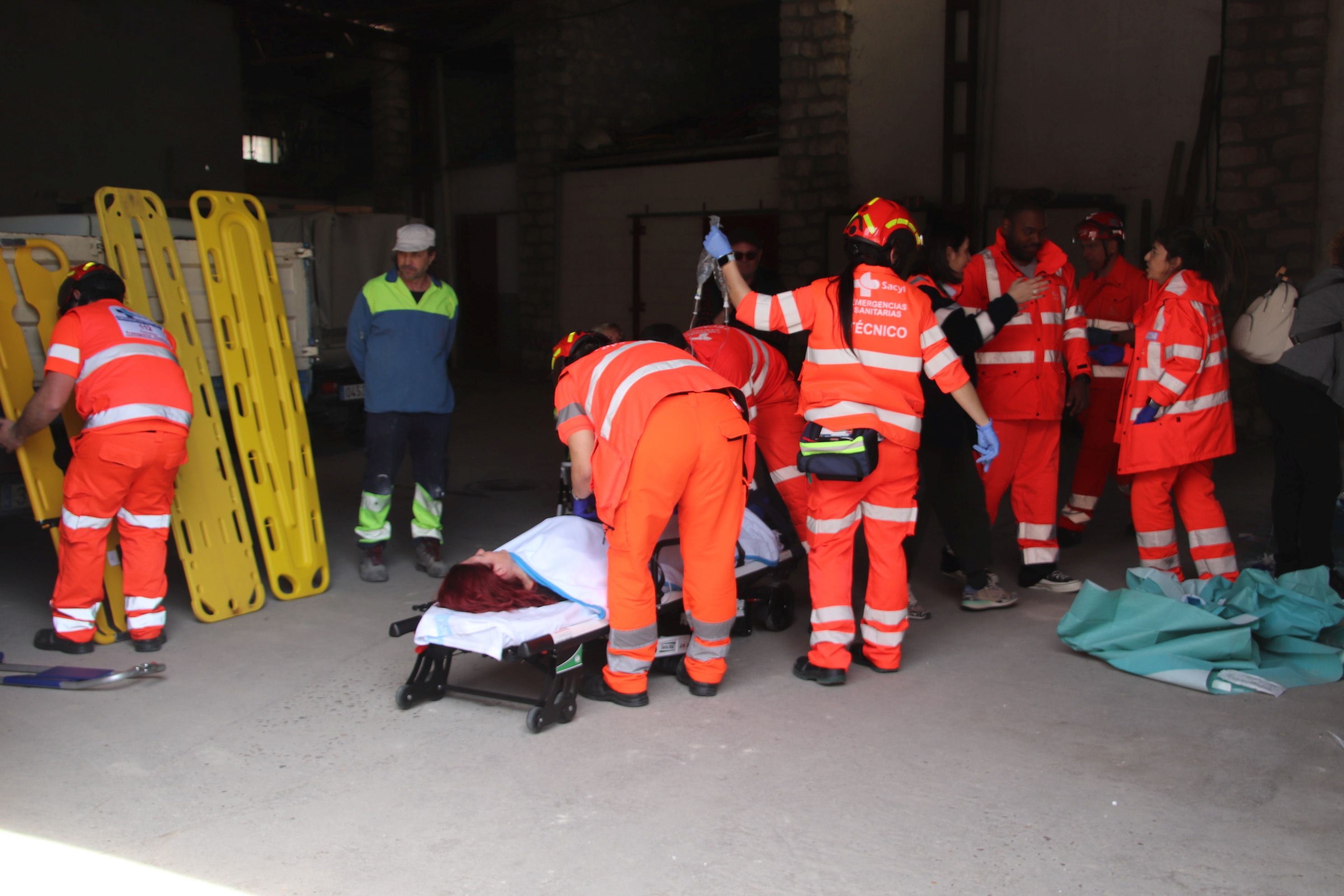 Simulacro de atentado terrorista en Cuéllar