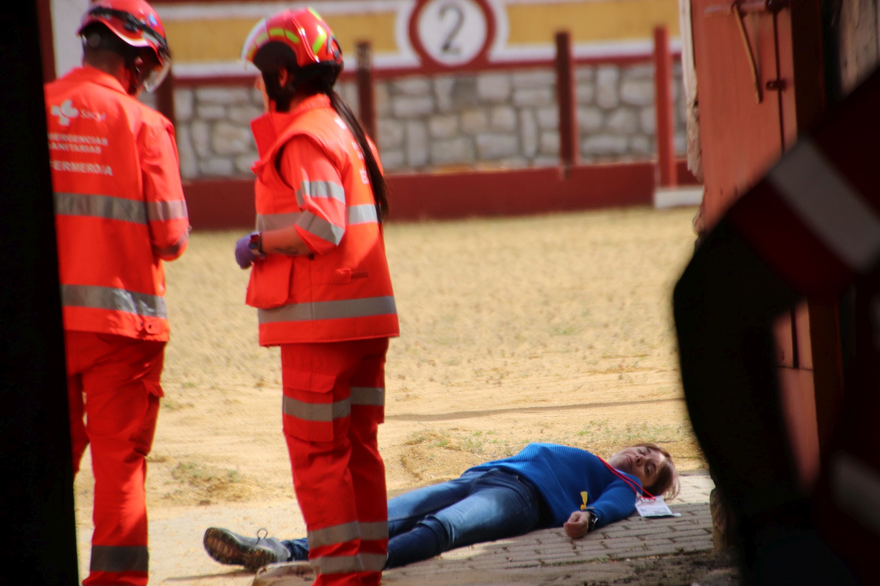 Simulacro de atentado terrorista en Cuéllar