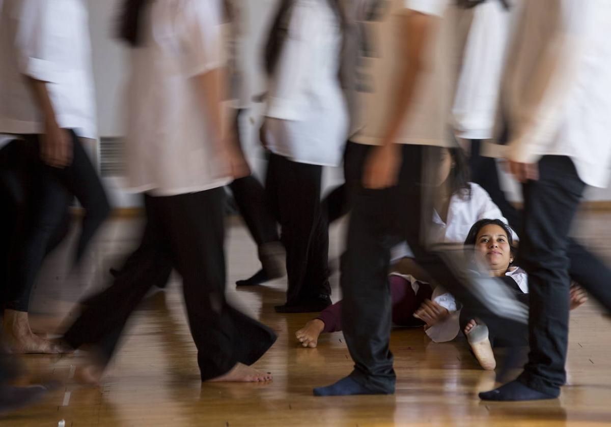 Pase de 'Time lapse', espectáculo de La Nave Junior de 2019, en el Teatro Calderón.