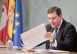 Carlos Fernández Carriedo, Consejero de Economía y Hacienda y portavoz de la Junta de Castilla y León.