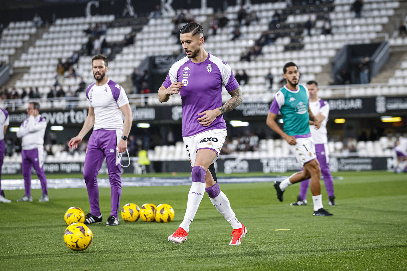 La victoria del Real Valladolid en Cartagena, en imágenes