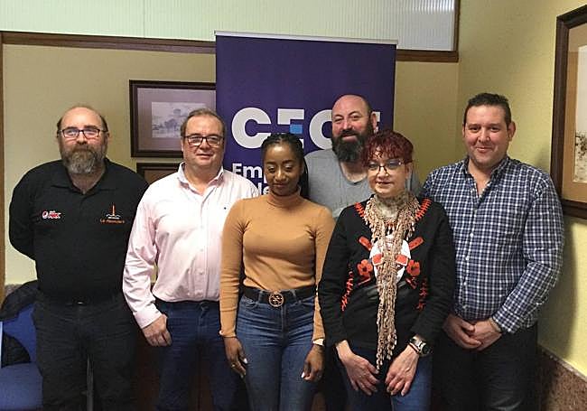 Junta directiva de la nueva asociación.