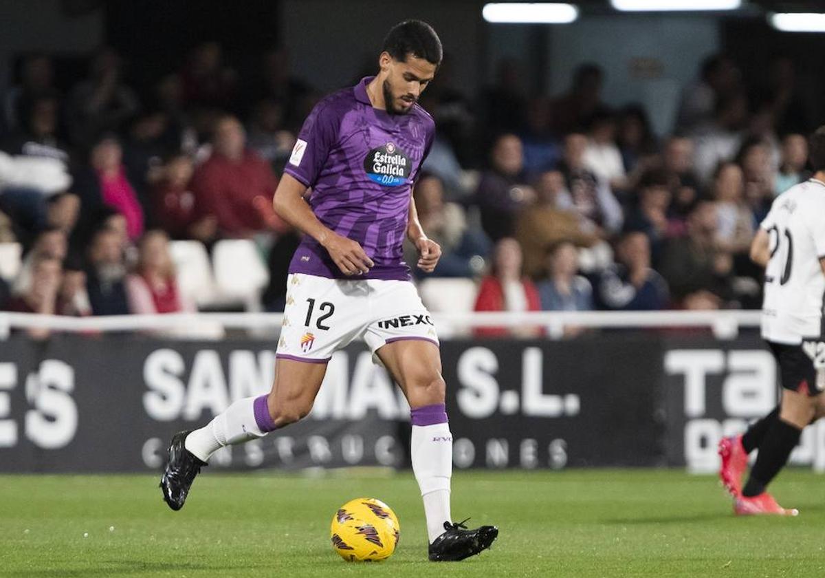 Lucas Oliveira, durante el Cartagena-Real Valladolid del pasado domingo