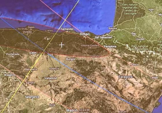 Mapa de coordenadas estudiado en la reunión de este martes en Palencia.