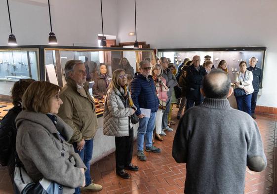 Uno de los dos grupos participantes en estas visitas exclusivas al Museo de Valladolid