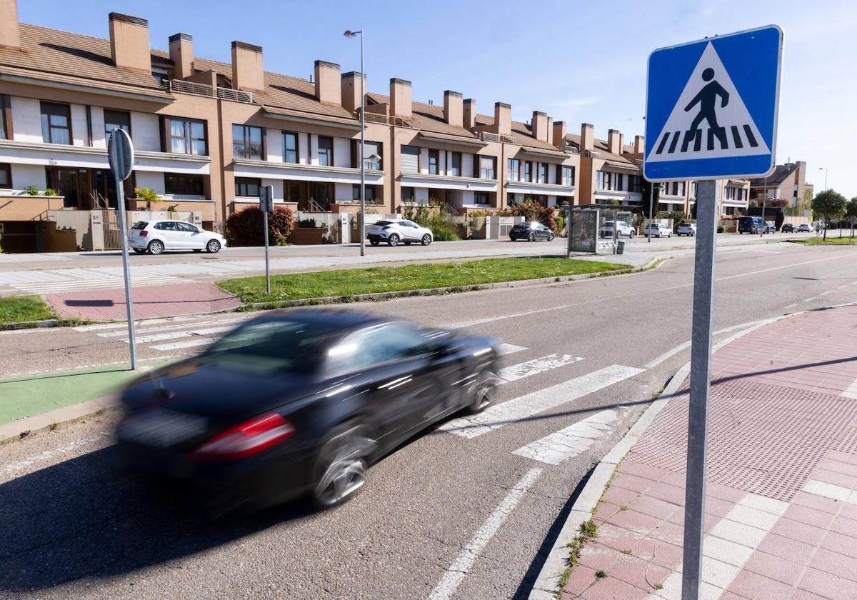 Cruce de peatones donde tuvo lugar el atropello.