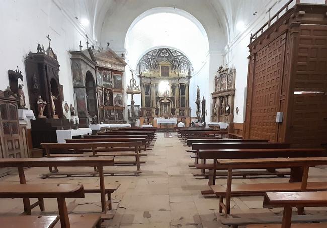 El interior de la Iglesia de Ventosa de la Cuesta.