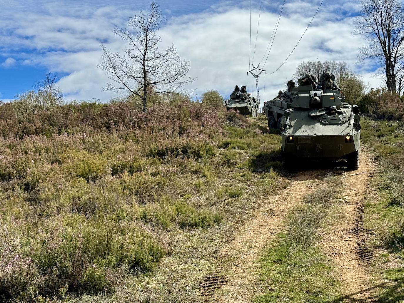 Maniobras militares en la Montaña Palentina