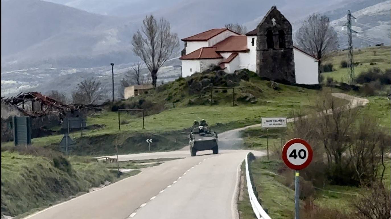 Maniobras militares en la Montaña Palentina