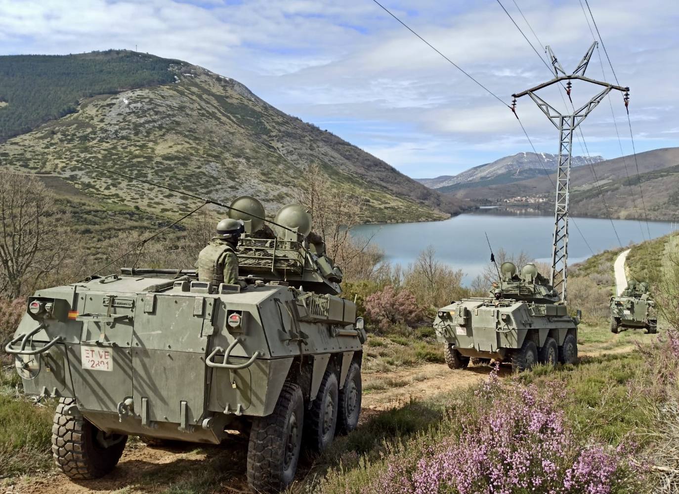 Maniobras militares en la Montaña Palentina