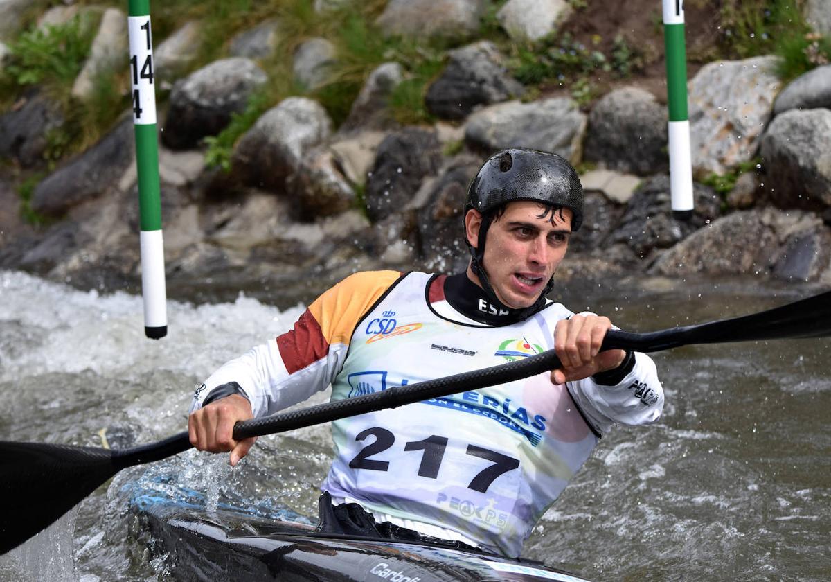 David Llorente, durante una de sus últimas competiciones.