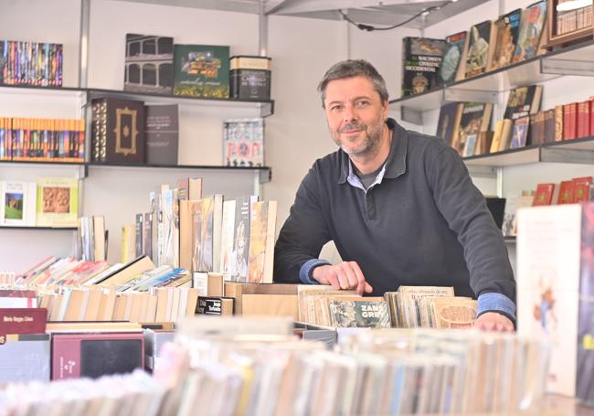 Manuel Gómez, presidente de los libreros de Viejo de Castilla y León (Alvacal).