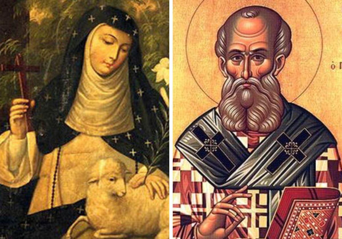 Santa Inés de Montepulciano y San Anastasio de Antioquía.