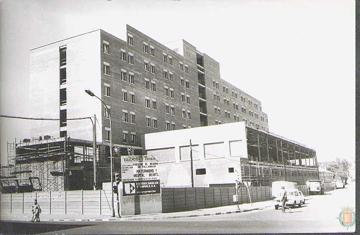 El hospital materno infantil, que después sería la Residencia Universitaria Alfonso VIII.