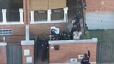 Despliegue policial en Laguna, este miércoles, en la operación contra el narcotráfico.