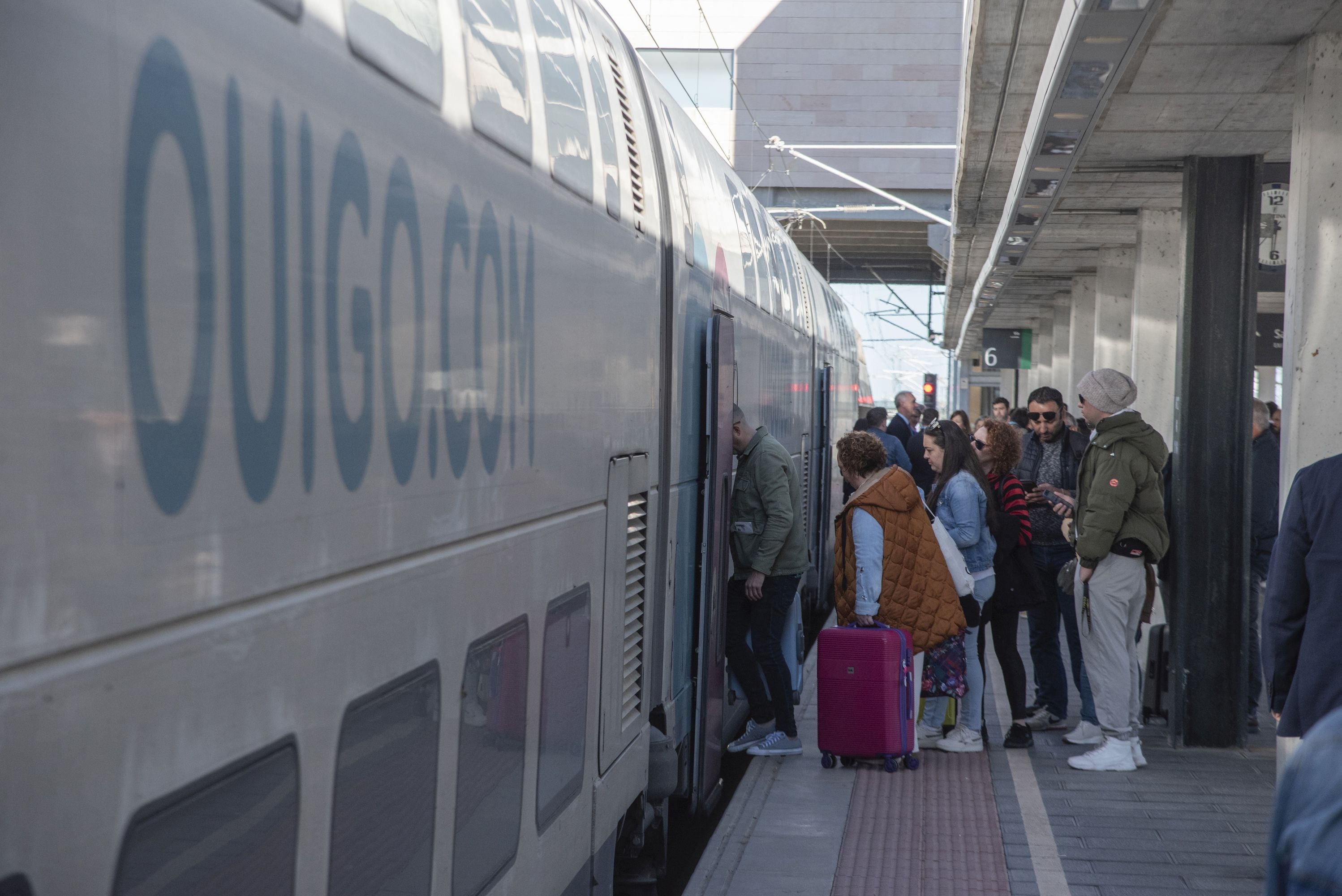 El primer trayecto de Ouigo en Segovia, en imágenes