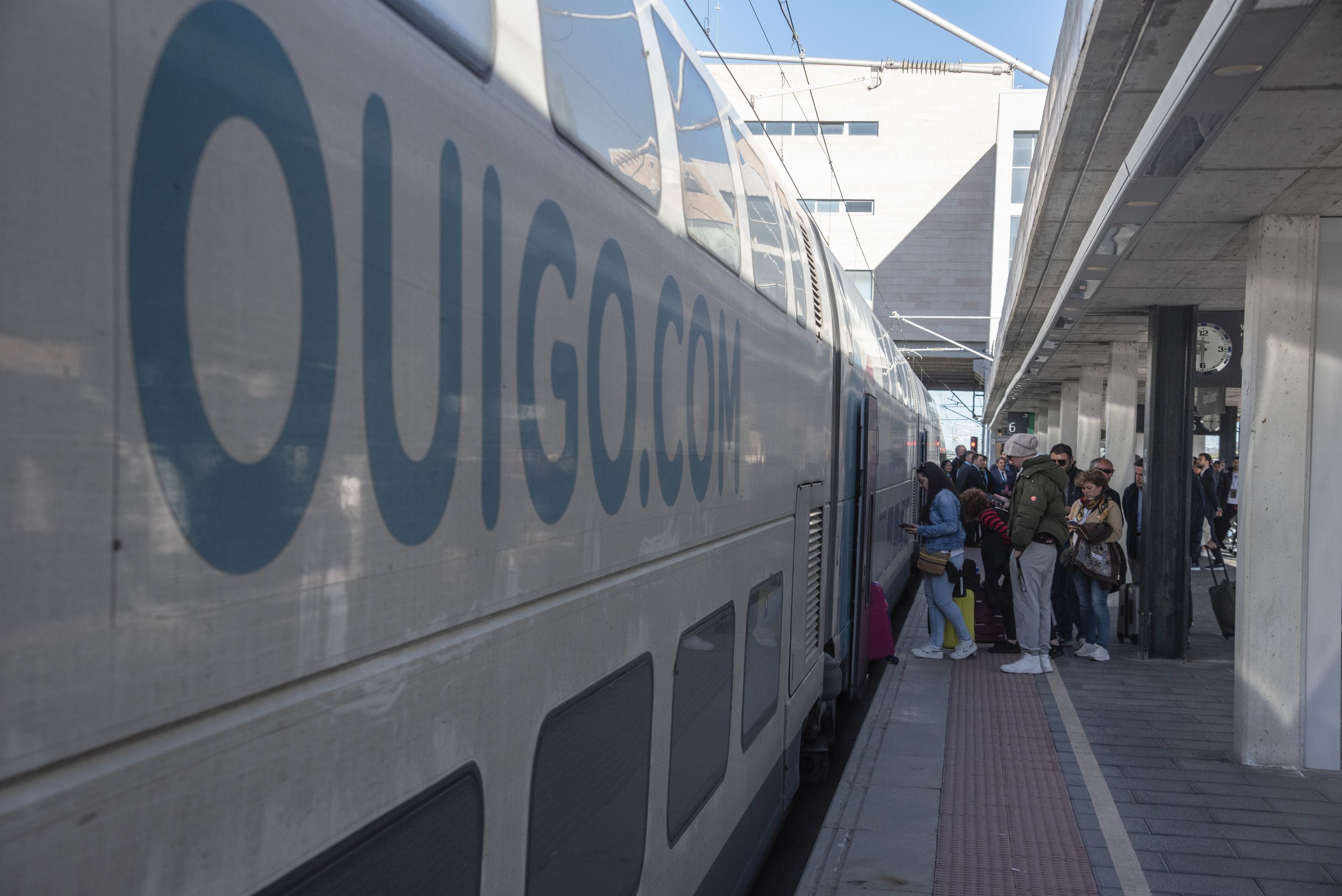 El primer trayecto de Ouigo en Segovia, en imágenes