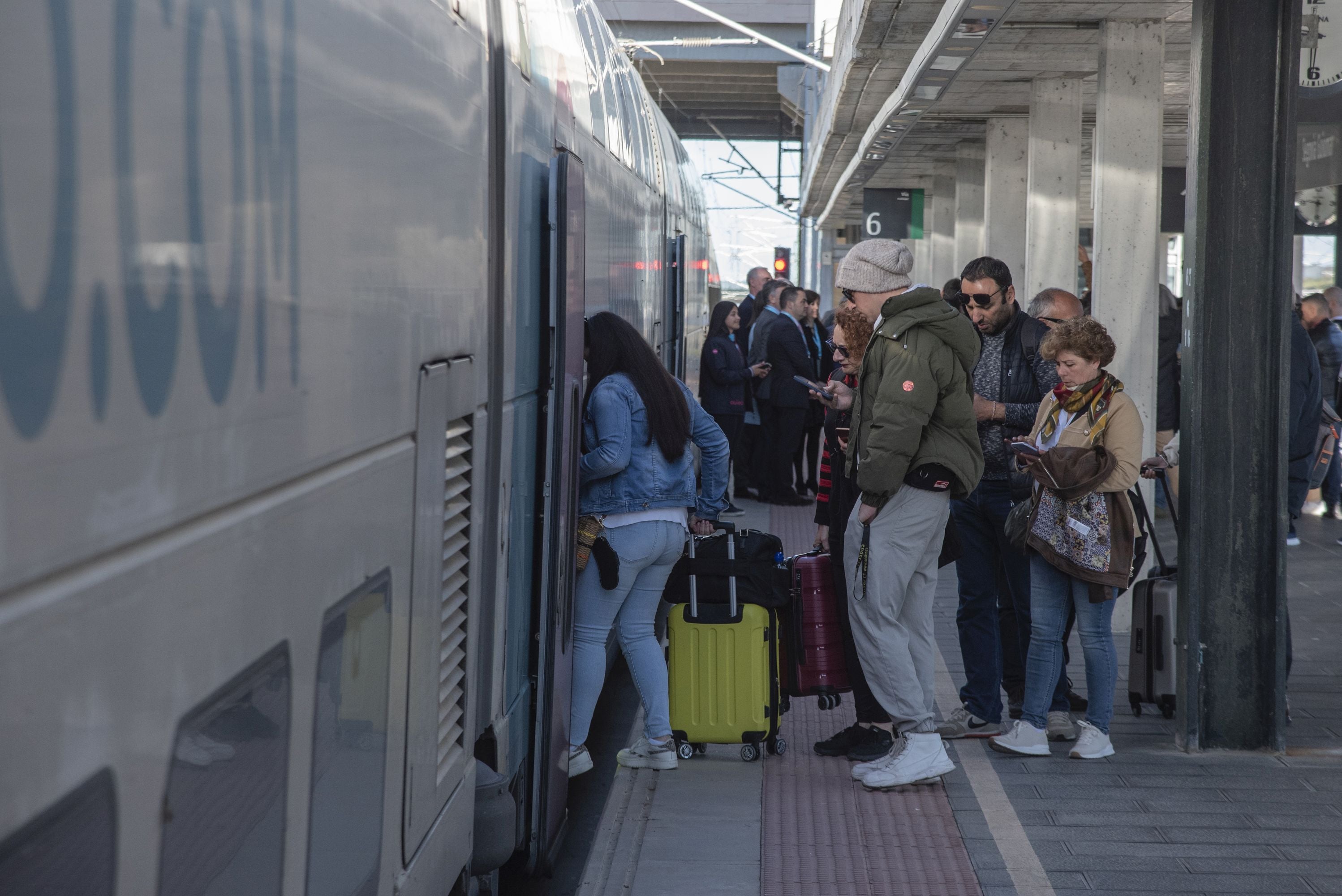 El primer trayecto de Ouigo en Segovia, en imágenes