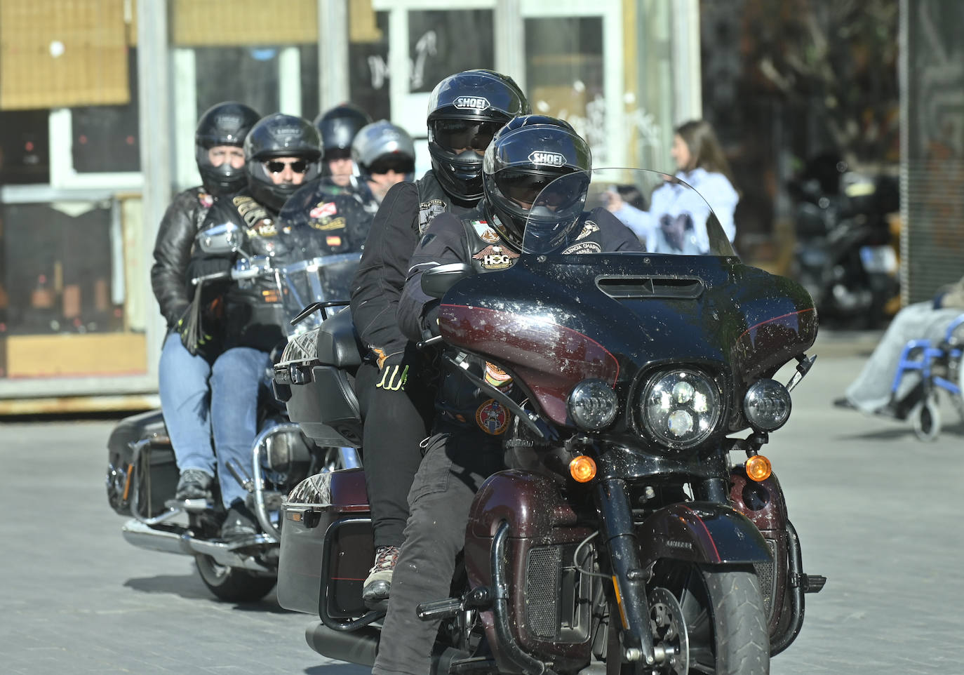 Las imágenes de la concentración de Harleys en la plaza Zorrilla de Valladolid