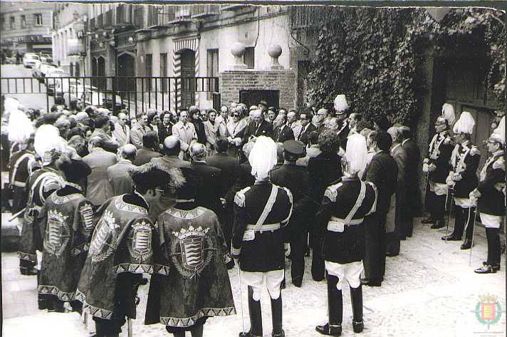 Homenaje a Cervantes celebrado en Valladolid en el año 1976.