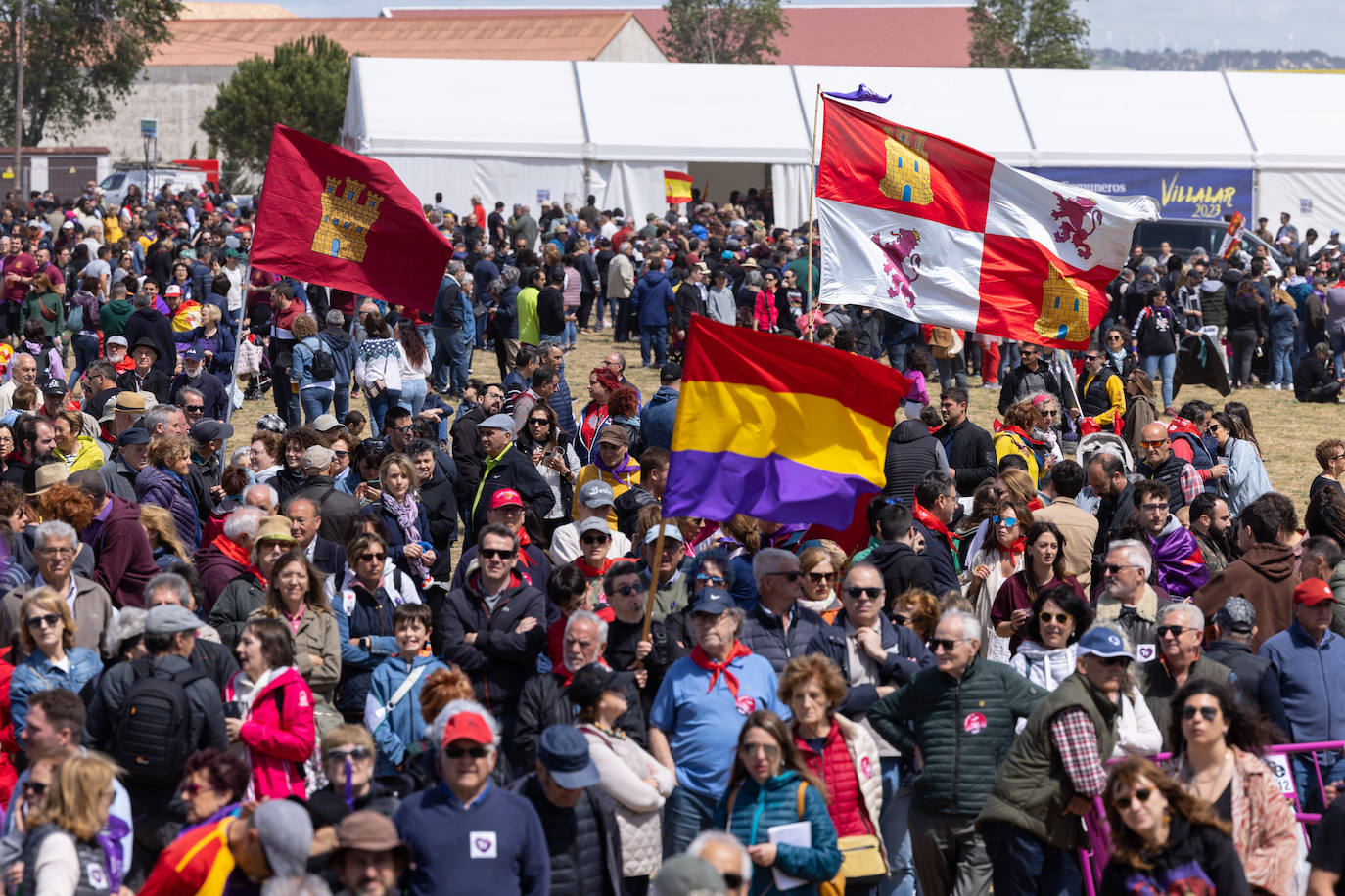 Fiesta en la campa de Villalar el año pasado.