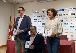 Javier González, José Antonio de Castro y Mayte Martínez en presentación de la Eurocup 3.