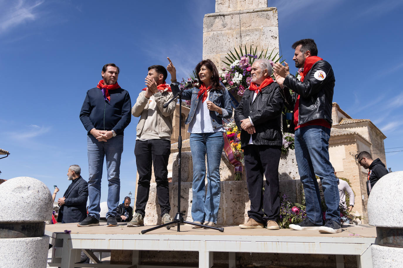Óscar Puente, Francisco Díaz, Ana Redondo, Demetrio Madrid y Luis Tudanca.