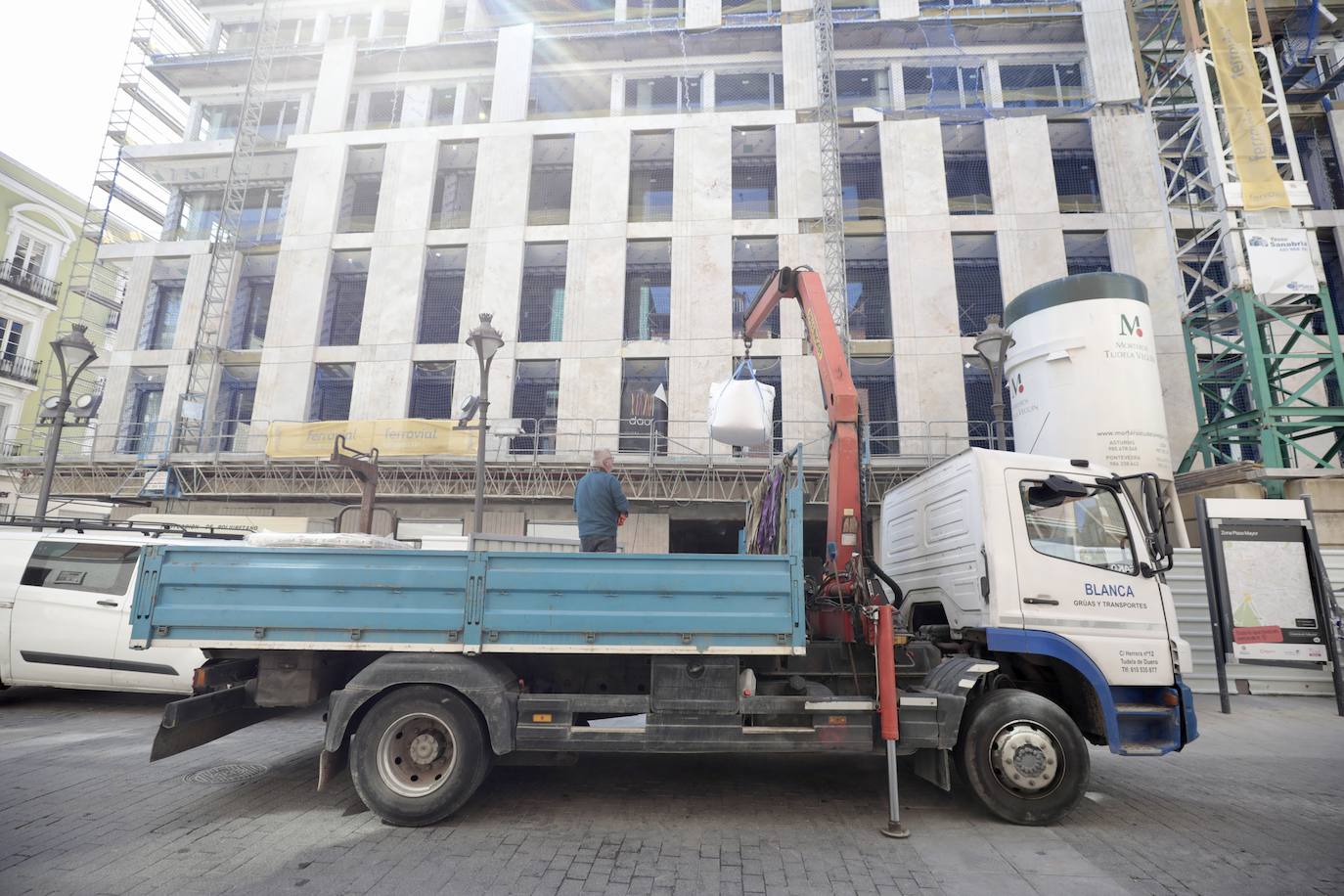 Obras en el antiguo edificio de El Corte Inglés de Valladolid