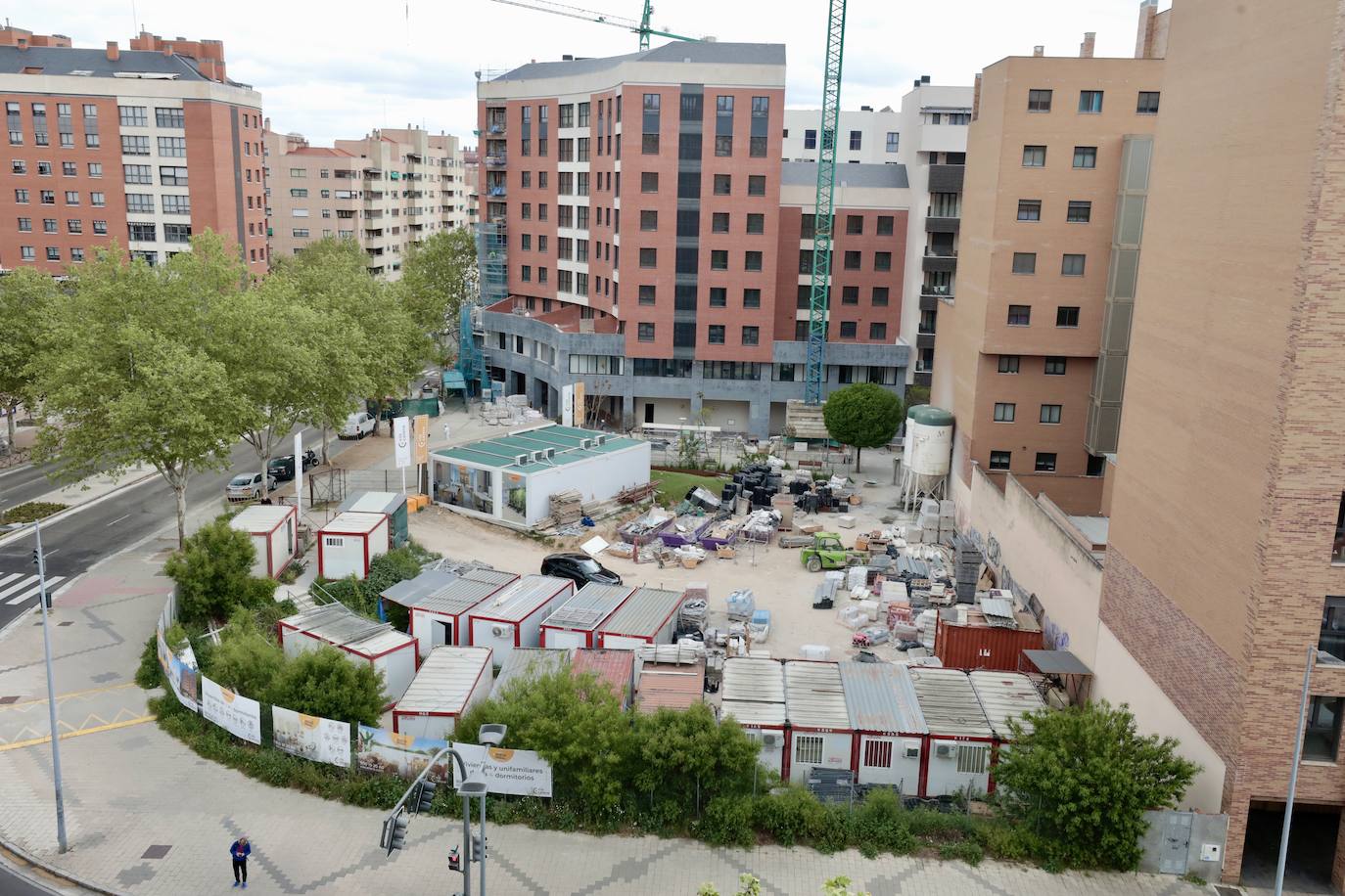 El solar de la plaza de Paquesol en Valladolid