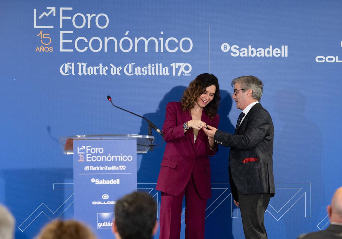 Isabel Díaz Ayuso, en el Foro Económico de El Norte de Castilla