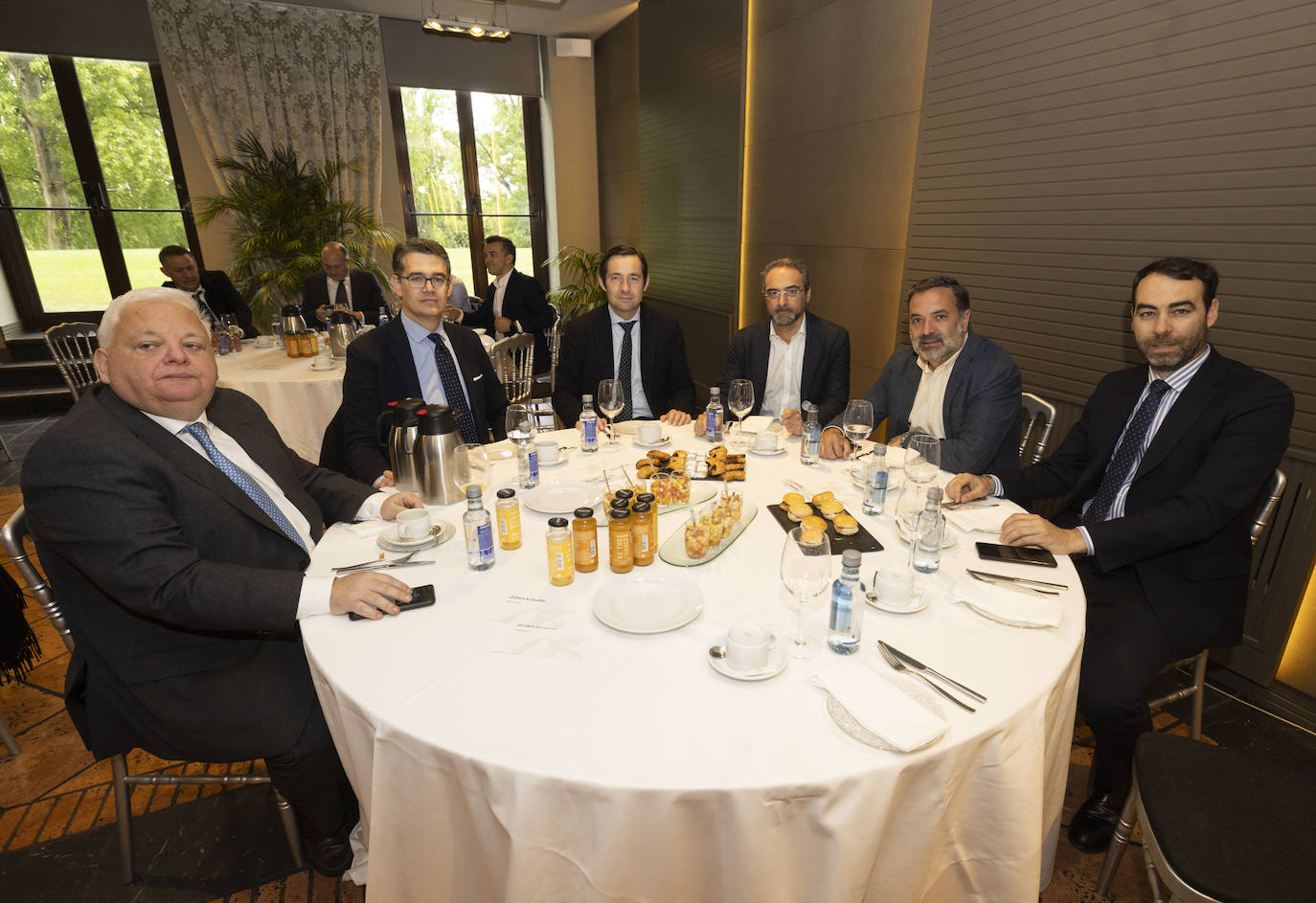 Javier Narváez (Acor), Felipe Cerezo-Yuste (Gestores Administrativos CyL), Javier Delibes, José Luis Barrigón (Intelivent), Javier Gallo (Bioavian) y Francisco García. 
