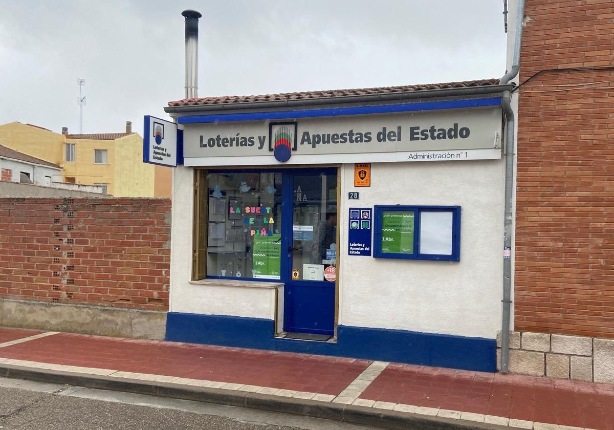 Despacho de loterías de Portillo donde se validó el boleto premiado.