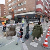 Las obras cierran tres meses una de las arterias de unión del barrio del Hospital