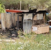 Un muerto en el incendio de una parcela en Traspinedo