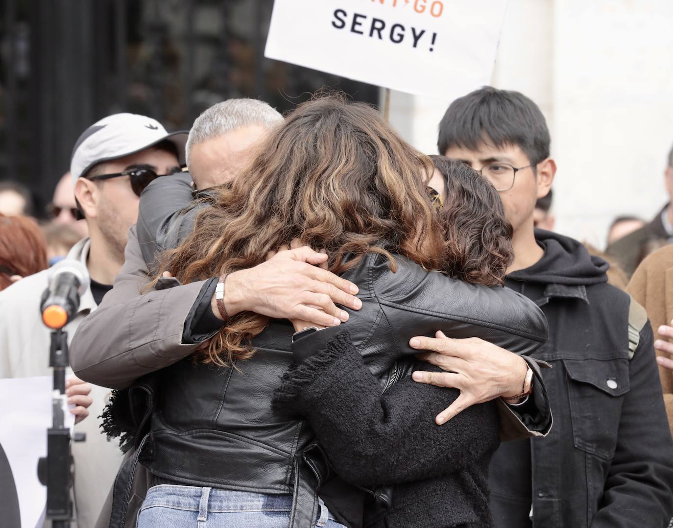 El homenaje a Sergio Delgado en la Plaza Mayor, en imágenes