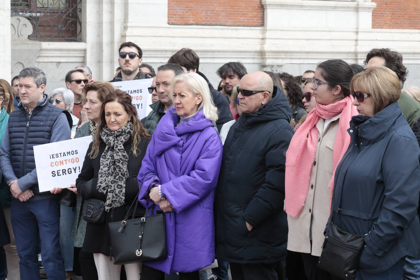 El homenaje a Sergio Delgado en la Plaza Mayor, en imágenes