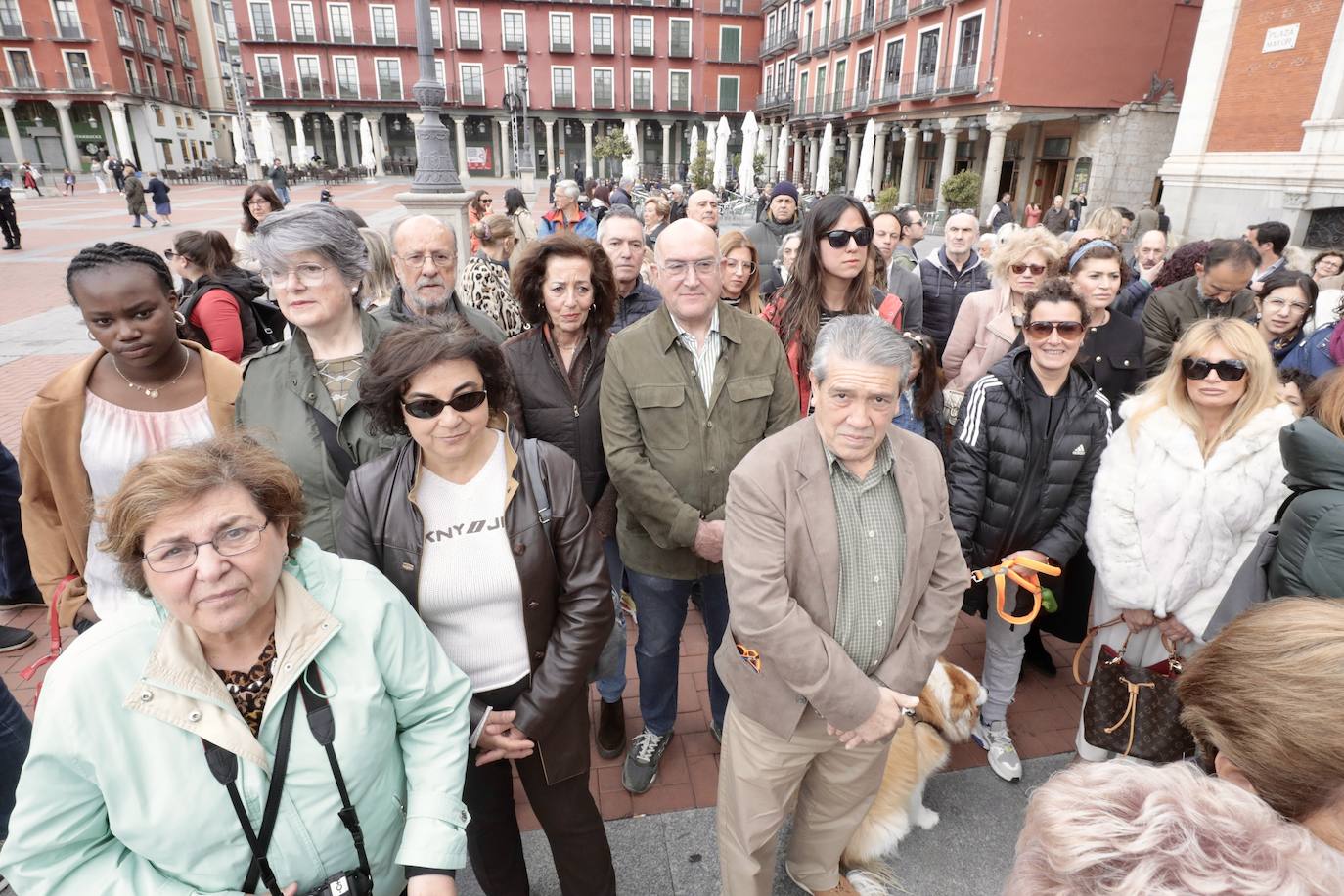 El homenaje a Sergio Delgado en la Plaza Mayor, en imágenes