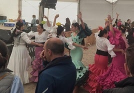 Romería flamenca Villa de los Siete Sietes de Olmedo, el sábado.