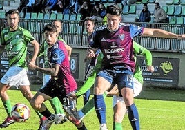 Álvaro Merencio, durante el partido de la primera vuelta ante el Atlético Paso.