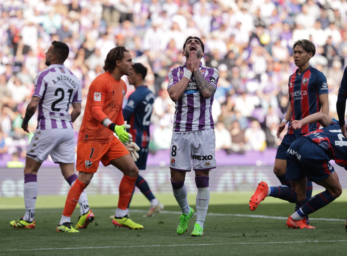 Las imágenes del Real Valladolid - SD Huesca