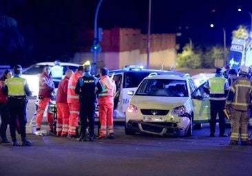 Herido un repartidor de comida rápida tras colisionar con un coche en Parquesol